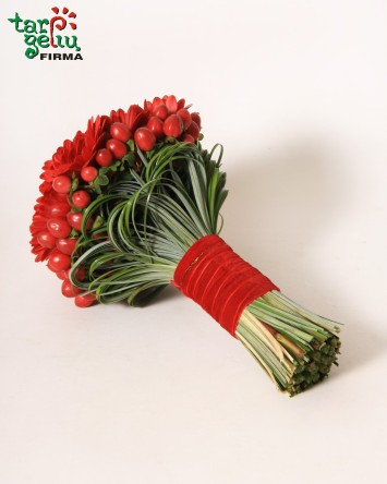 Vestuvinė puokštė su gerberomis