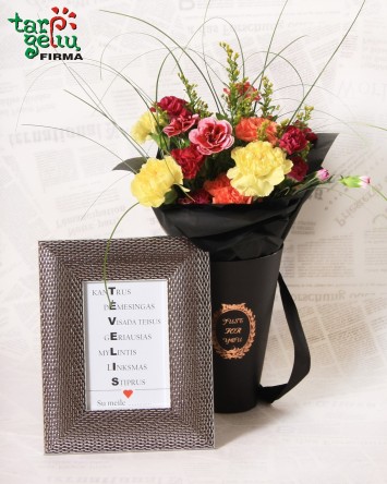 Gvazdikų dėžutė tėveliui