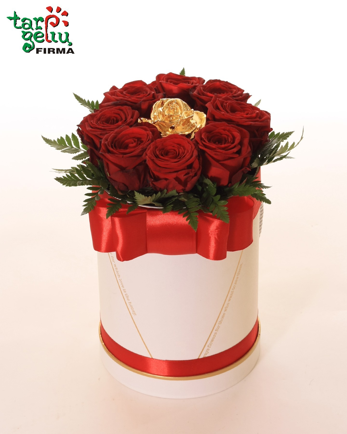 "Golden Rose & Red Roses"