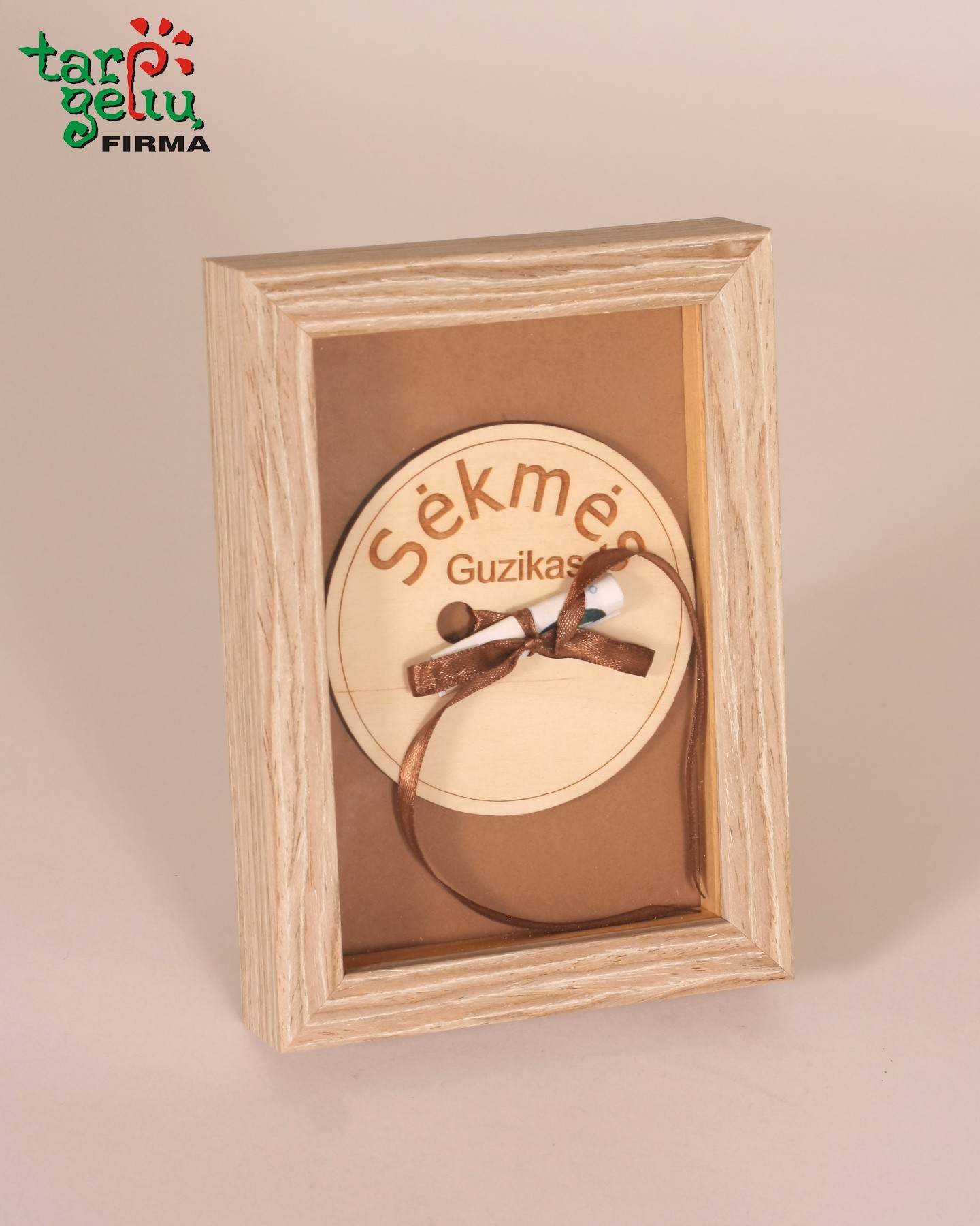 Rėmelis pinigams įdėti "Sėkmės guzikas"