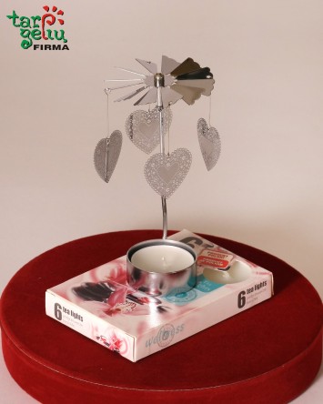 Žvakidė-karuselė "Širdelės"