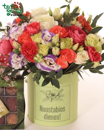 Gėlių dėžutė ir triufeliai