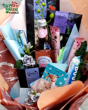 Saldi puokštė "Su gimtadieniu"