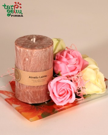 Muilo rožės ir žvakė "SPA"