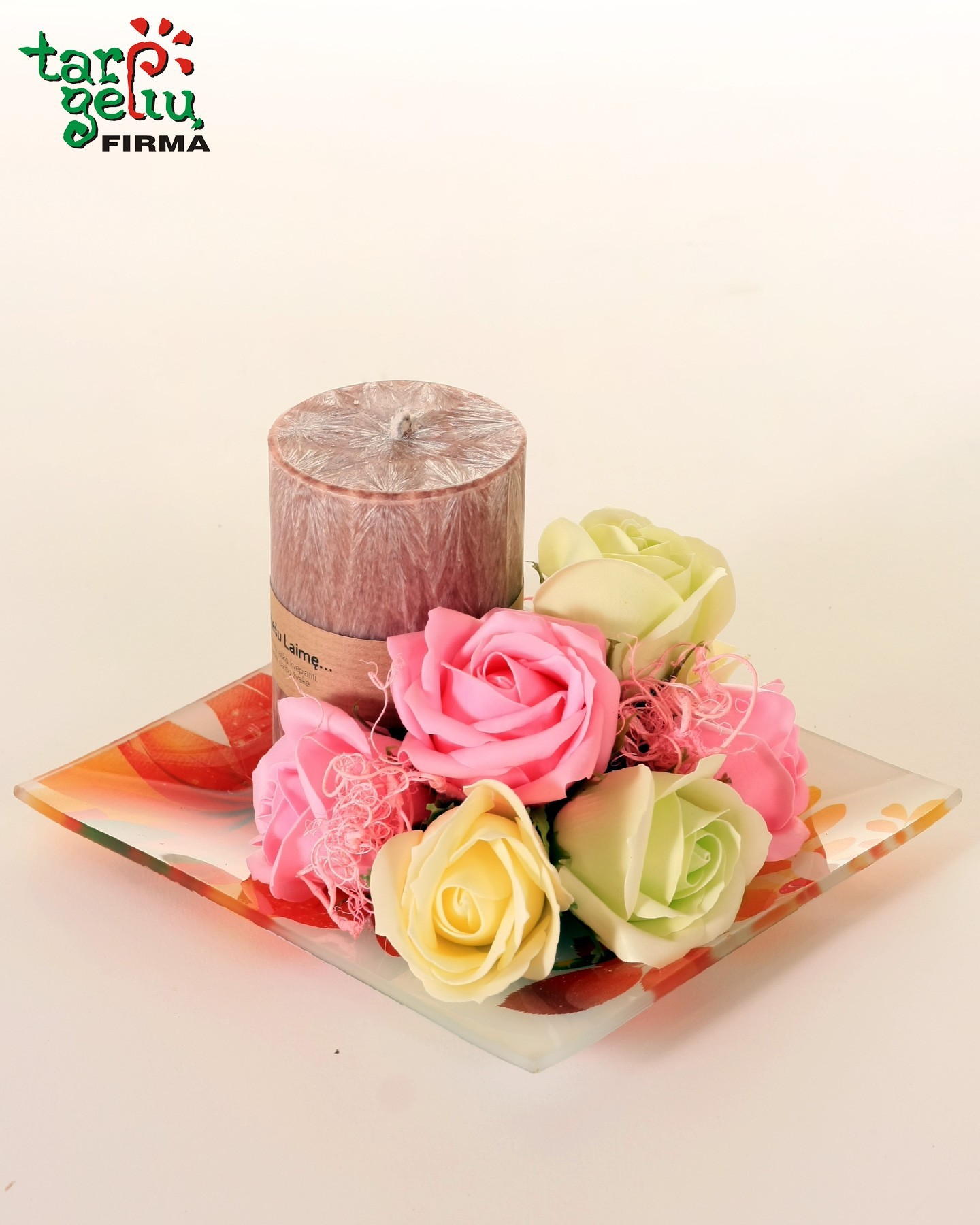 Muilo rožės ir žvakė "SPA"