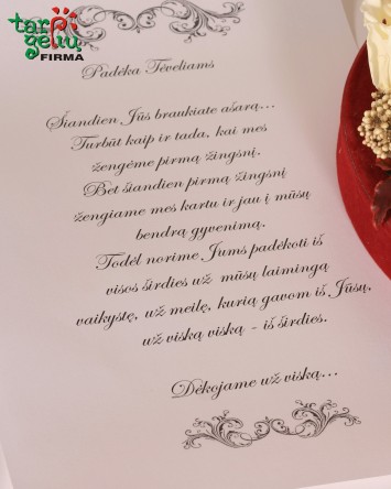 Originali padėka tėvams