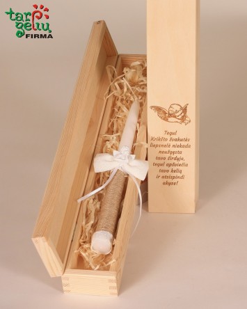 Krikšto žvakė dėžutėje su...