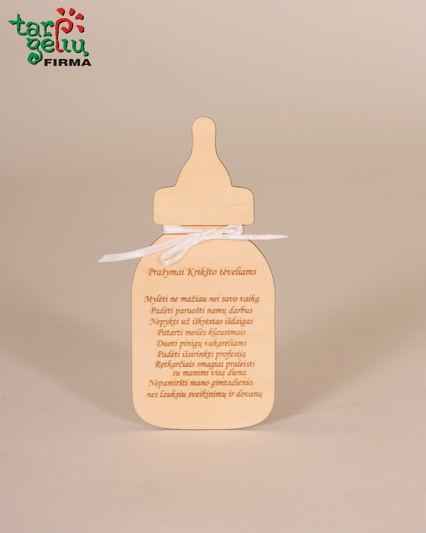 Prašymai krikšto tėveliams "Buteliukas"