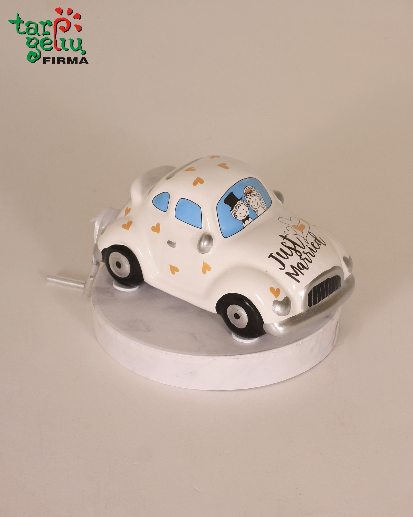 Taupyklė automobilis "Just Maried"