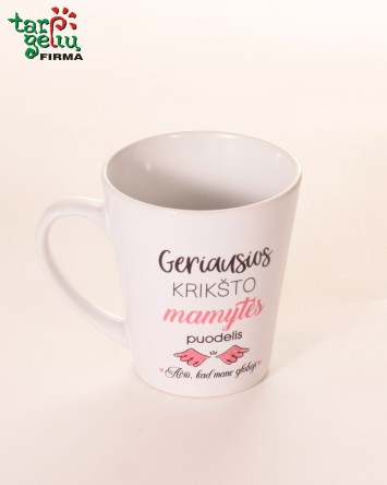 Puodelis "Geriausio krikšto tėvelio/mamytės"