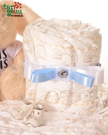 Pampersų tortas "Zuikis puikis"